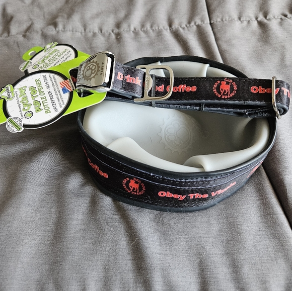 NWT Cycle Dog Collar & Travel Bowl recycled waterproof Vizsla Coffee hiking - Picture 2 of 3